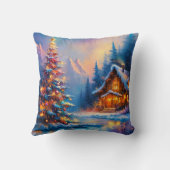 ドリーミーお洒落マウンテンクリスマスキャビン クッション (裏面)