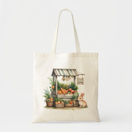 ドリーミーお洒落農家市場スタンド トートバッグ (正面)