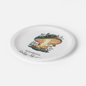 ドリーミーかわいらしキノコ赤ちゃんシャワー ペーパープレート (アングル)