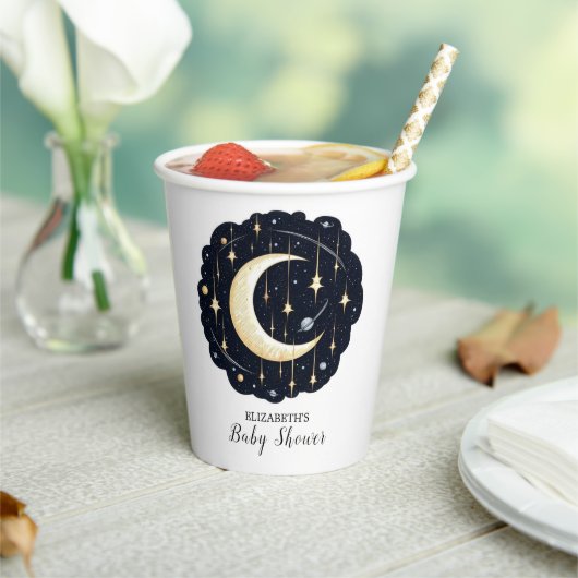 ドリーミーかわいらしスターズベビーシャワー 紙コップ (インサイチュ)