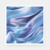 ドリーミーかわいらしブルーパープルブライダルシャワー スタンダードランチョンナプキン (正面)