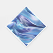 ドリーミーかわいらしブルーパープルブライダルシャワー スタンダードランチョンナプキン (角)