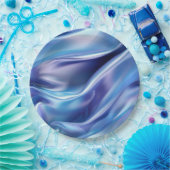 ドリーミーかわいらしブルーパープルブライダルシャワー ペーパープレート (パーティー)