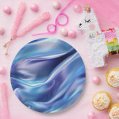 ドリーミーかわいらしブルーパープルブライダルシャワー ペーパープレート (パーティー)