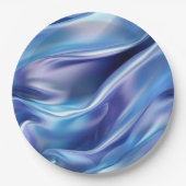 ドリーミーかわいらしブルーパープルブライダルシャワー ペーパープレート (正面)