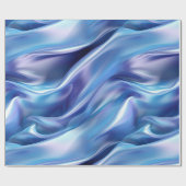 ドリーミーかわいらしブルーパープルブライダルシャワー ラッピングペーパー (フラット)