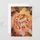 ドリーミーかわいらし秋秋 サンキューカード (正面/裏面)