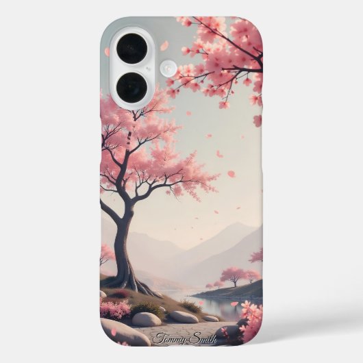 ドリーミーさくらんぼブロッサムランドスケープ Case-Mate iPhoneケース (裏面)