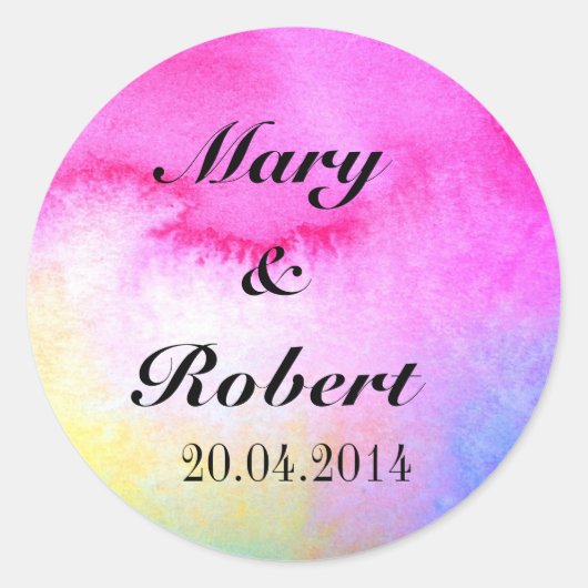 ドリーミーの水の色 ラウンドシール (正面)