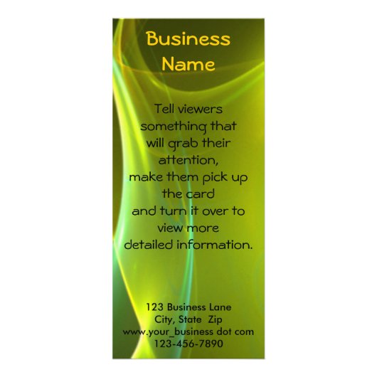 ドリーミーイエローとグリーンスイープ ラックカード (正面)