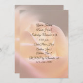 ドリーミーイエローローズフローラパーティー 招待状 (正面/裏面)