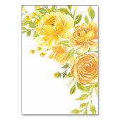 ドリーミーイエローローズ結婚のテーブルの場所番号 テーブルナンバー (裏面)