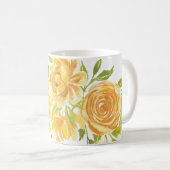 ドリーミーイエローローズ コーヒーマグカップ (正面右)