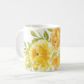 ドリーミーイエローローズ コーヒーマグカップ (正面左)