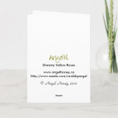 ドリーミーイエローローローズAH2010 カード (裏面)