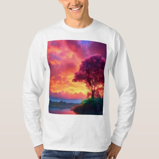 ドリーミーインスパイア自然Tシャツデザイン Tシャツ (正面)