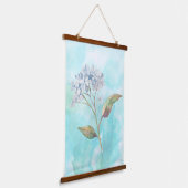 ドリーミーウォーターカラーアジサイ 吊り下げ型タペストリー (傾斜あり)