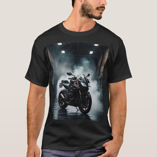 ドリーミーウォーターカラースーパーバイクTシャツ Tシャツ (正面)