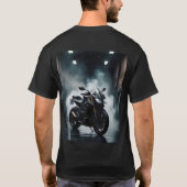 ドリーミーウォーターカラースーパーバイクTシャツ Tシャツ (裏面)