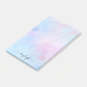 ドリーミーウォーターカラーピンクブルーターコイズポストイットノート ポストイット (アングル)