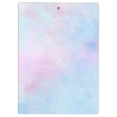 ドリーミーウォーターカラーピンクブルーターコイズ クリップボード (裏面)