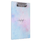 ドリーミーウォーターカラーピンクブルーターコイズ クリップボード (右)