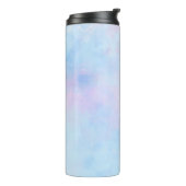 ドリーミーウォーターカラーピンクブルーターコイズ タンブラー (回転左)