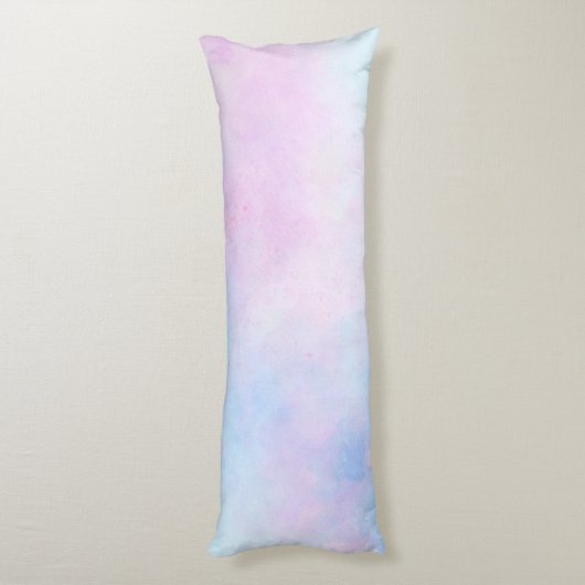 ドリーミーウォーターカラーピンクブルーターコイズ ボディピロー (裏面 (縦))