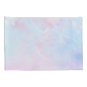 ドリーミーウォーターカラーピンクブルーターコイズ 枕カバー (裏面-右)