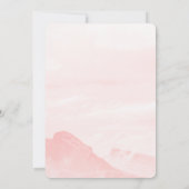 ドリーミーウォーターカラーマウンテンフォトブライダルシャワー 招待状 (裏面)