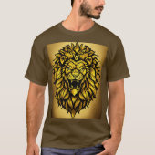 ドリーミーウォーターカラーライオンTシャツデザイン Tシャツ (正面)