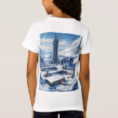 ドリーミーウォーター宇宙自然Tシャツデザイン Tシャツ (裏面)
