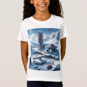 ドリーミーウォーター宇宙自然Tシャツデザイン Tシャツ (正面)