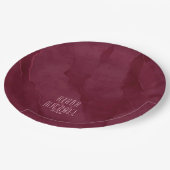 ドリーミーウォーター結婚カラー抽象芸術のブルゴーニュID817 ペーパープレート (アングル)