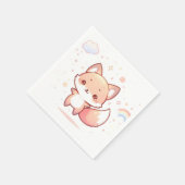 ドリーミーウッズキツネベビーシャワー スタンダードカクテルナプキン (角)