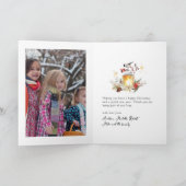 ドリーミーウッドランドエバーグリーンホリデーフォト シーズンカード (内部)