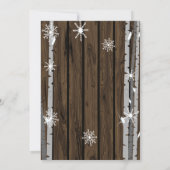 ドリーミーウッドランドフォレストアニマルズワンダーランド誕生日 招待状 (裏面)