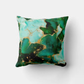 ドリーミーエメラルドインクと金ゴールド クッション (裏面)