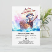 ドリーミーエレガントパイレーツ誕生日 招待状 (スタンド正面)