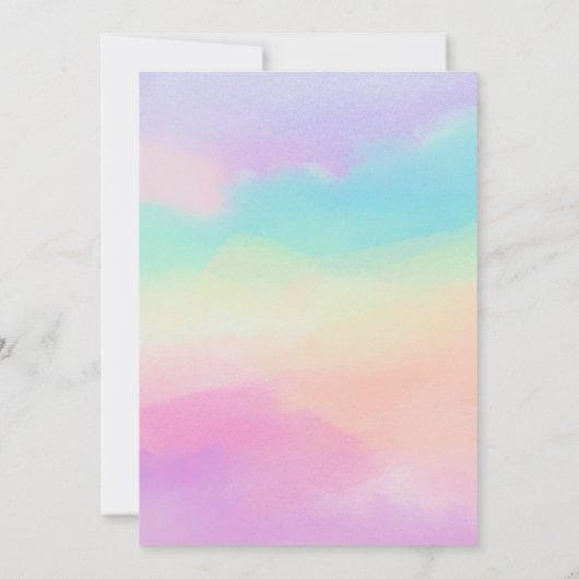 ドリーミーエレガントピンクボウスウィート16バースデーパーティー 招待状 (裏面)