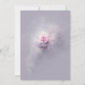 ドリーミーエレガントピンクローズオンダスティ薄紫 招待状 (裏面)