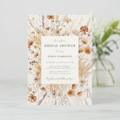 ドリーミーオータムワイルドフラワーブライダルシャワー 招待状 (スタンド正面)