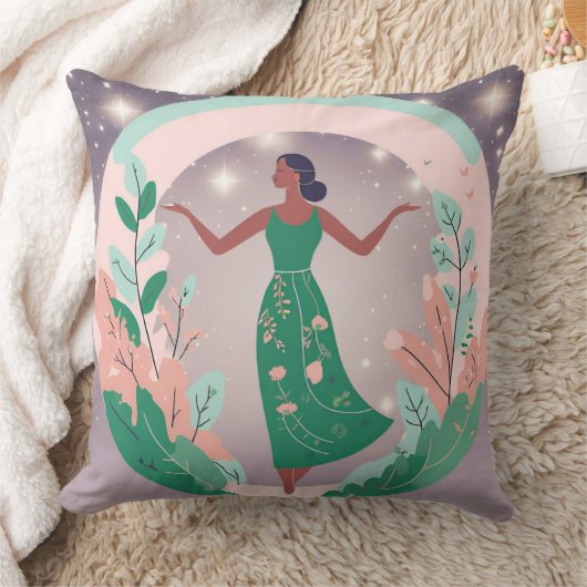 ドリーミーガーデンスクエアピロー クッション (ブランケット)