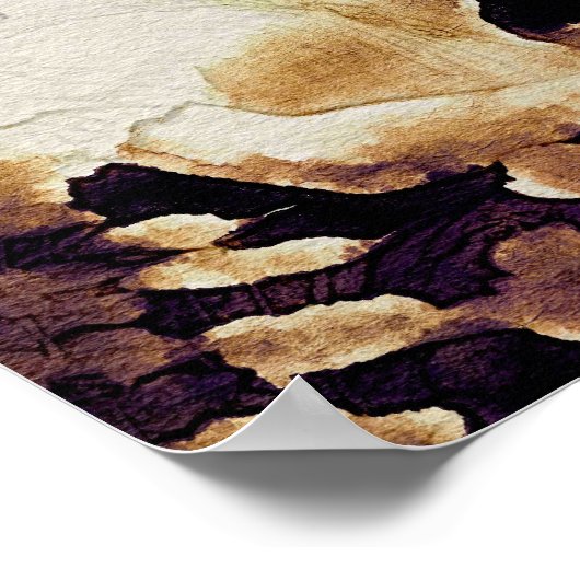 ドリーミーガールポートレートポスターウォールアート ポスター (角)