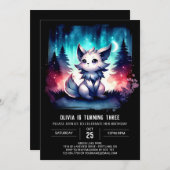 ドリーミーキッズウルフ誕生日 招待状 (正面/裏面)