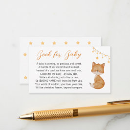 ドリーミーキツネベビーシャワー予約リクエスト エンクロージャーカード