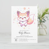 ドリーミーキツネベビーシャワー 招待状 (スタンド正面)