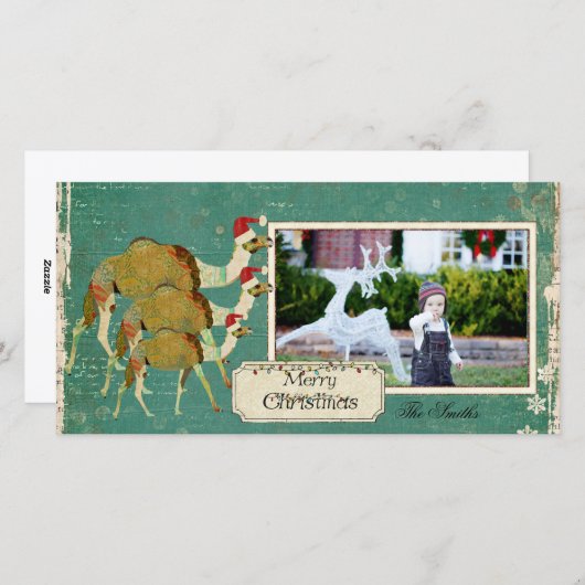 ドリーミーキャメルクリスマスフォトカード シーズンカード (正面/裏面)