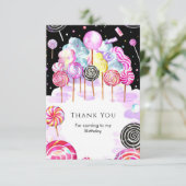 ドリーミーキャンディランド誕生日 サンキューカード (スタンド正面)