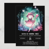 ドリーミーキュートウィザード誕生日 招待状 (正面/裏面)